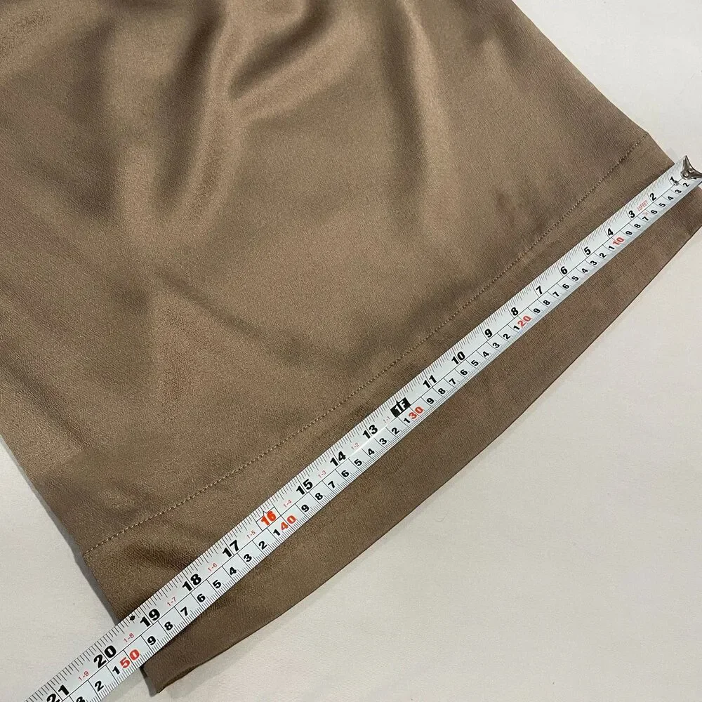 ~ Diane von Furstenberg 4 Raton Stretch Silk Blend Blouse V-neck Bronze Top - Picture 10 of 16